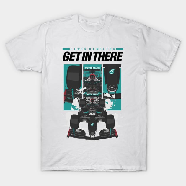 Get In There Lewis! T-Shirt by jaybeetee